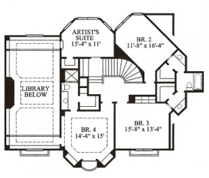 4955 sq. ft. Floor Plan Second Floor